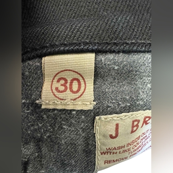J Brand Jeans Black Denim Stretch Skinny Size 30 EUC - Picture 9 of 9